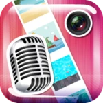 video maker with voice changer android application logo